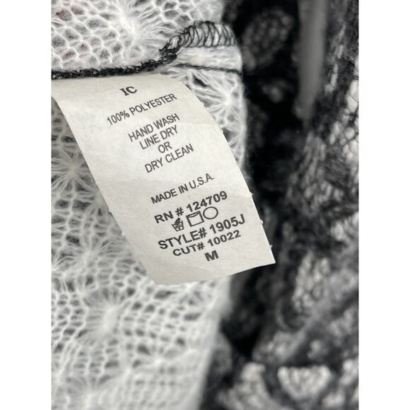 IC By Connie Full Zip Jacket 3/4 Sleeve Gray Size Medium - Picture 12 of 12